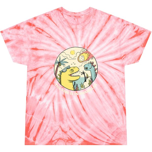 The Vibe Is In Shambles Tie Dye T Shirts, Funny Dinosaur Tie Dye T Shirts-image