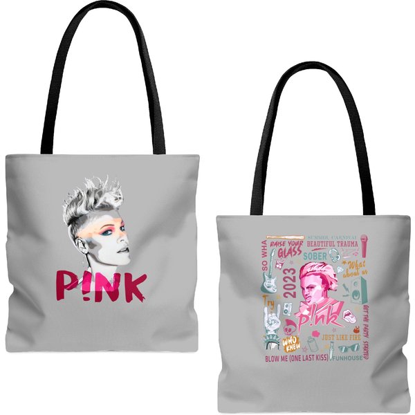 P!Nk Tour 2023 2 Sides Tote Bags Tote Bags (Aop)-image