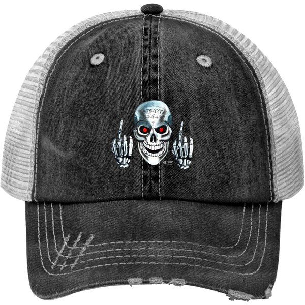 Vintage 1999 Wwf Stone Cold Steve Austin Print Trucker Hats-image