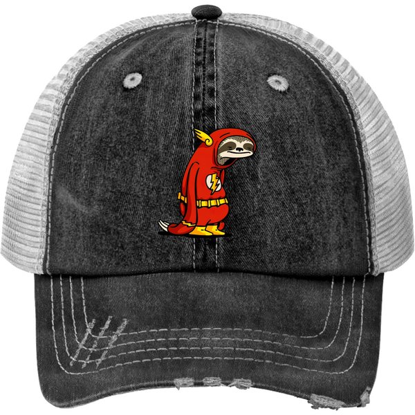Flash Sloth Trucker Hats-image