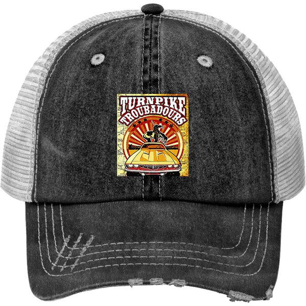 Vintage Turnpike Troubadours Print Trucker Hat, Turnpike Troubadours Print Trucker Hat-image
