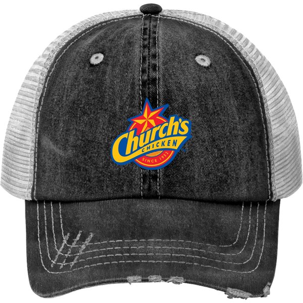 Church's Chicken Print Trucker Hats-image