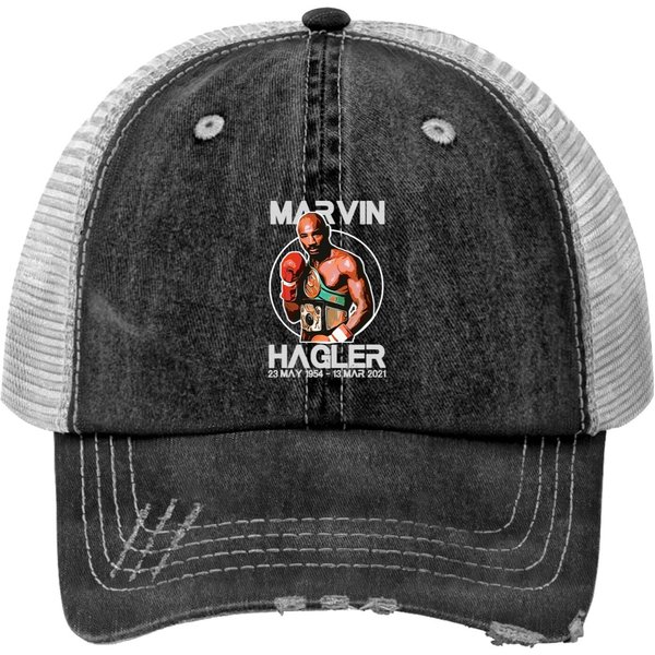 Marvelous Marvin Hagler Print Trucker Hat-image