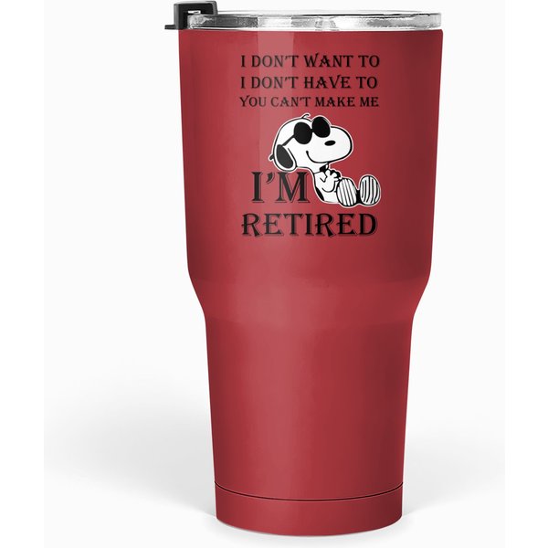 I'm Retired Snoopy Tumblers 30 Oz-image