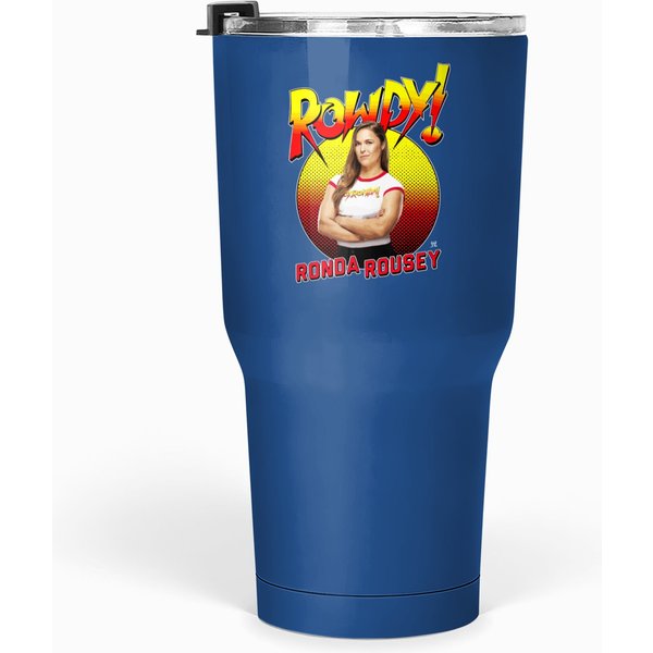 Wrestling Entertainment Rowdy Ronda Rousey Gradient Outline Gift Tumblers 30 Oz Tumblers 30 Oz-image
