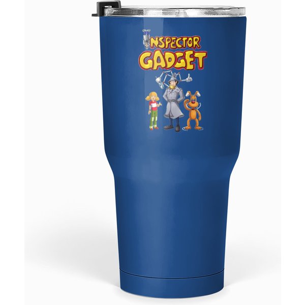 Lover Gifts Inspector Gadget Cartoon Christmas Tumblers 30 Oz