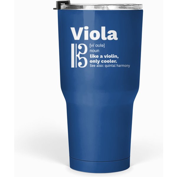 Viola Cool Instrument Quintal Harmony Alto Clef Tumblers 30 Oz-image