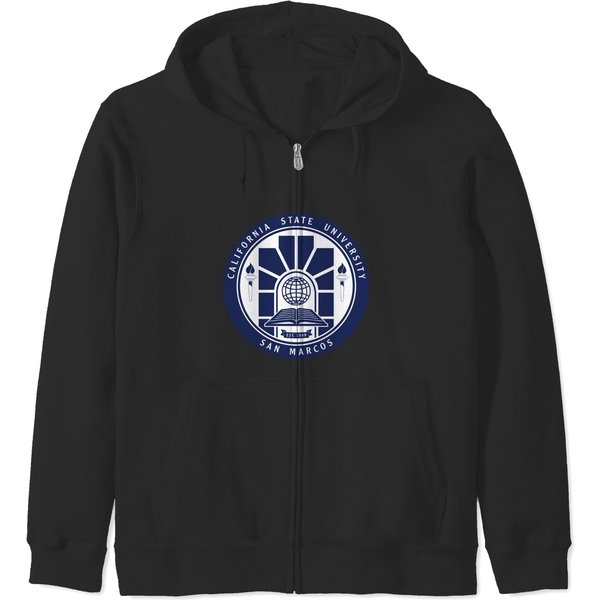California State University San Marcos Logo And Seal Souvenirs Zip Hoodies