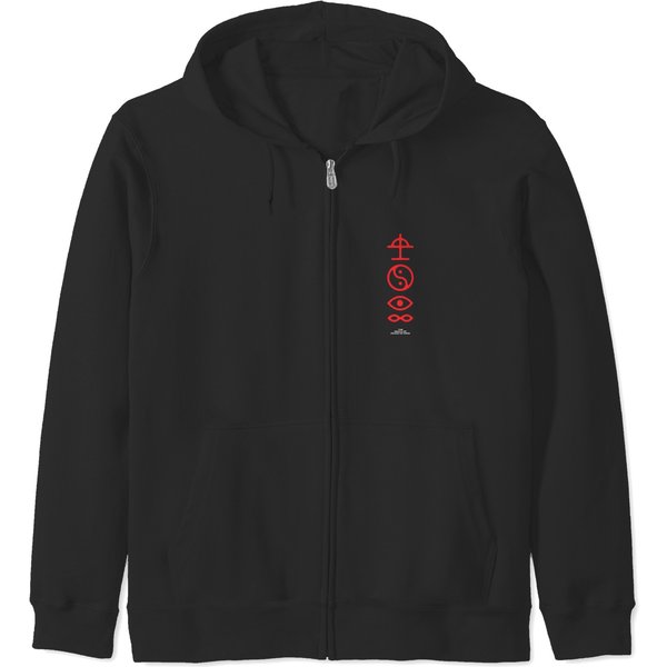 Bad Omens Band Wolf Dagger 2023 Zip Hoodies, A Tour Of The Concrete Jungle Tour 2022 2023-image