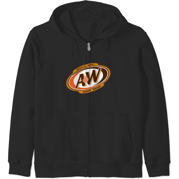 Aw Root Beer Logo Since 1919 Zip Hoodies