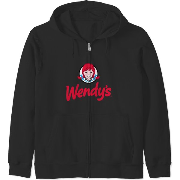 Wendys Fast Food Restaurant Logo Zip Hoodies