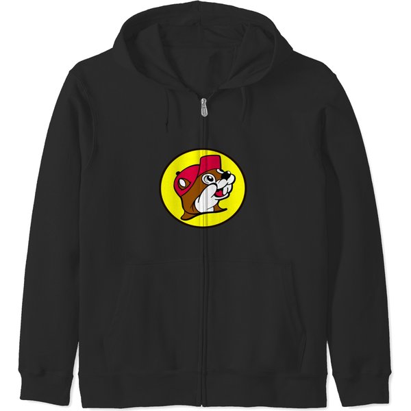 - Buc-Ee&Amp;39;S Logo Merchandise Red Zip Hoodies-image