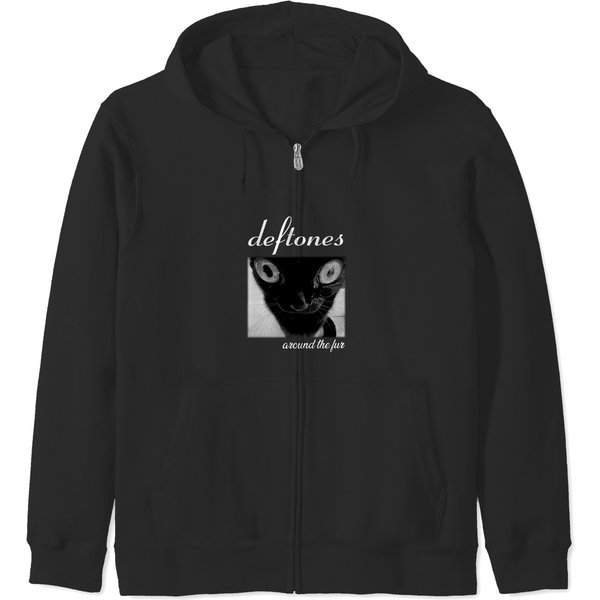 Deftone Rock Zip Hoodies, Album Around The Fur, Rock Band Music Tour 2023 Zip Hoodies-image