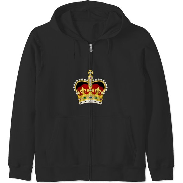 Crown. Jewel, Jewellery, Jewellery, King, Queen Zip Hoodies