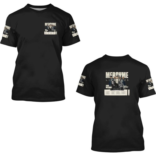 Mercyme Live 2025 Tour Date 3D T Shirts-image