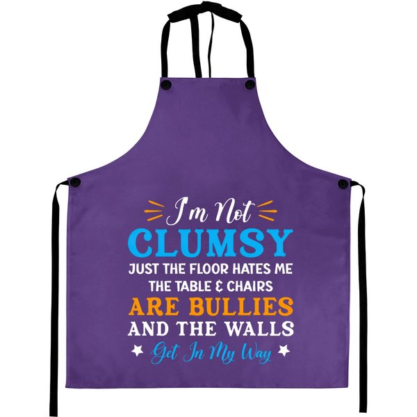 I'm Not Clumsy Funny Sayings Sarcastic Men Women B Aprons-image
