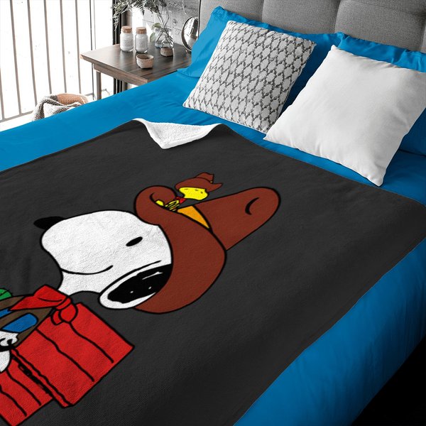 Snoopy Cowboy - Snoopy Baby Blankets-image