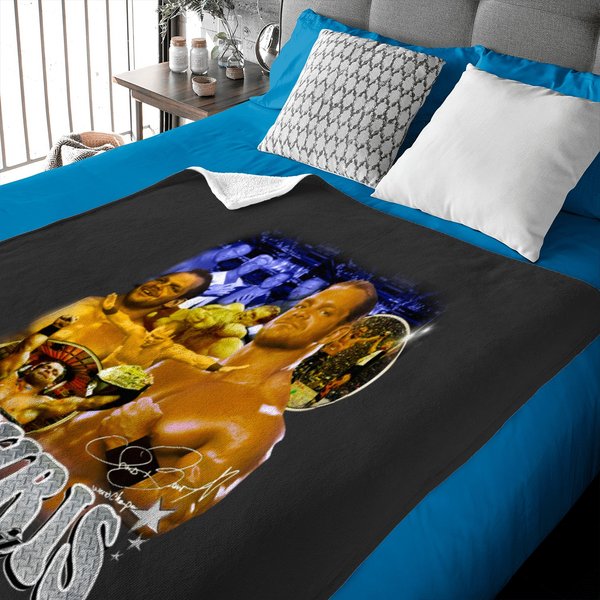 Limited Chris Benoit Vintage 90S Baby Blankets, Gift For Woman And Man-image