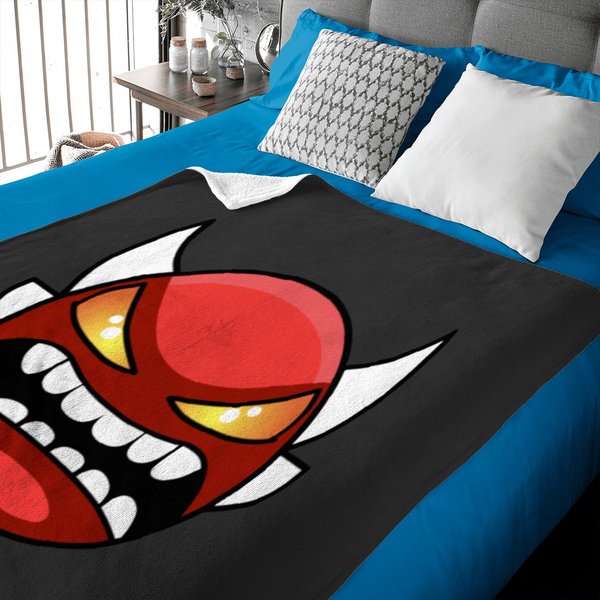 Extreme Demon Icon - Geometry Dash - Baby Blankets-image