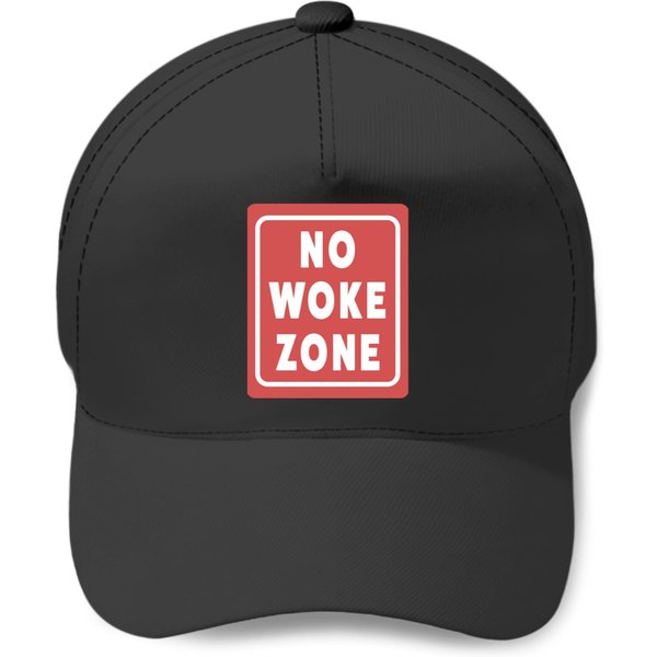 No Woke Zone - Anti Woke - Funny Conservative S Baseball Caps-image