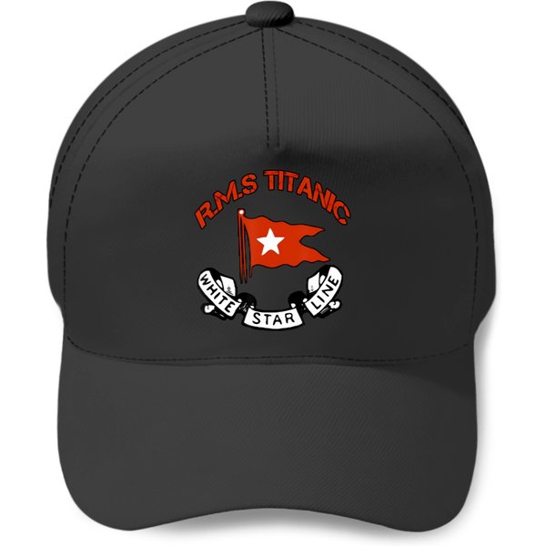 Rms Titanic White Star Line Logo Ship Atlantic Ocean Voyage Baseball Caps-image
