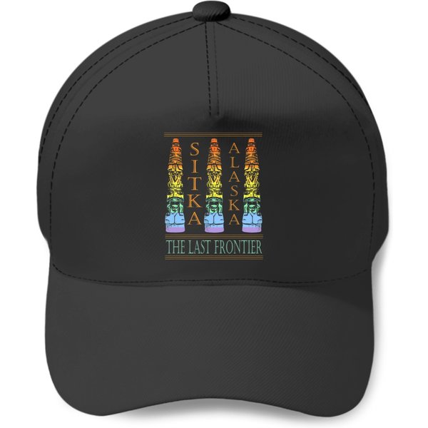 Sitka Alaska Ak Totem Design Baseball Caps-image