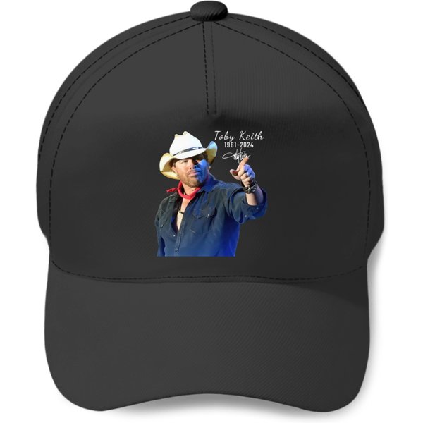 Rip Toby Keith 1961-2024 Signatures Baseball Caps For Men Women-image