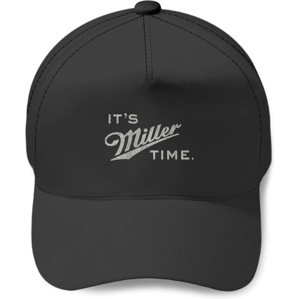 Miller Time Essential Baseball Caps , Unisex Heavy Cotton Baseball Caps-image