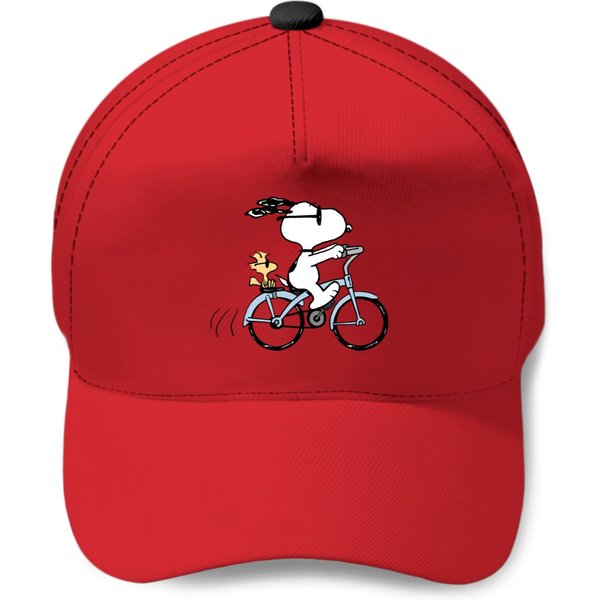 Snoopy Ride Bicycle - Snoopy - Baseball Caps-image