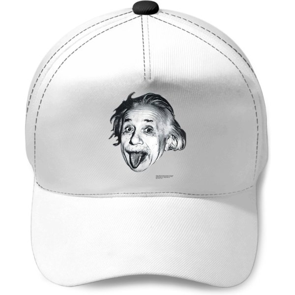 Vintage 90S Albert Einstein "Iconic Tongue" Photography Baseball Caps-image