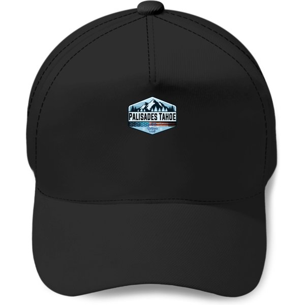 Palisades Tahoe Usa Skiing California Sticker 01 Baseball Caps-image