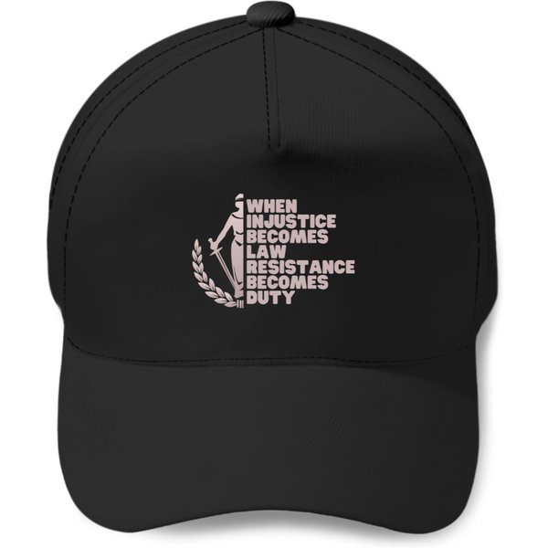 When Injustice Becomes Law Resist Anti Trump Liberal Protest Baseball Caps-image