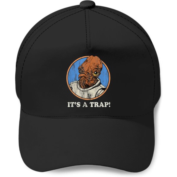 S Admiral Ackbar It's A Trap Distressed Baseball Caps-image
