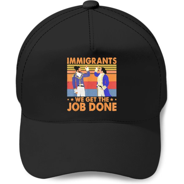 Immigrants We Get The Job Done Retro Vintages Baseball Caps-image