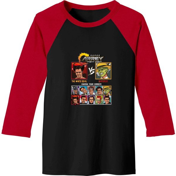Jim Carrey Fight Night Baseball Tees
