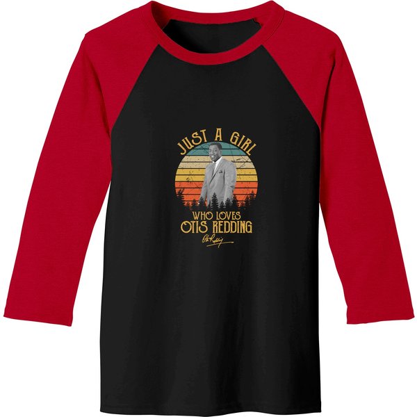 Just A Girl Who Loves Otis Redding Art Gift Classic Baseball Tees Baseball Tees-image