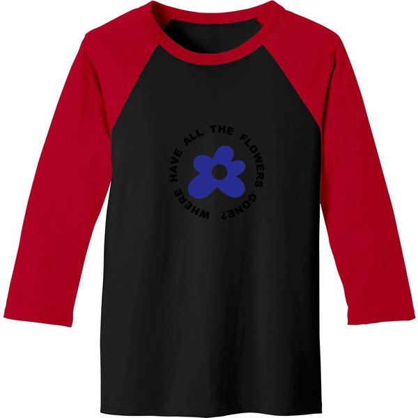 Where Have All The Flowers Gone Blue T-Shirt Baseball Tees-image