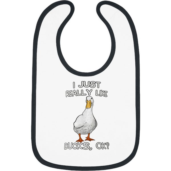 I Just Really Like Ducks Lover Gifts Duck Owner Bibs