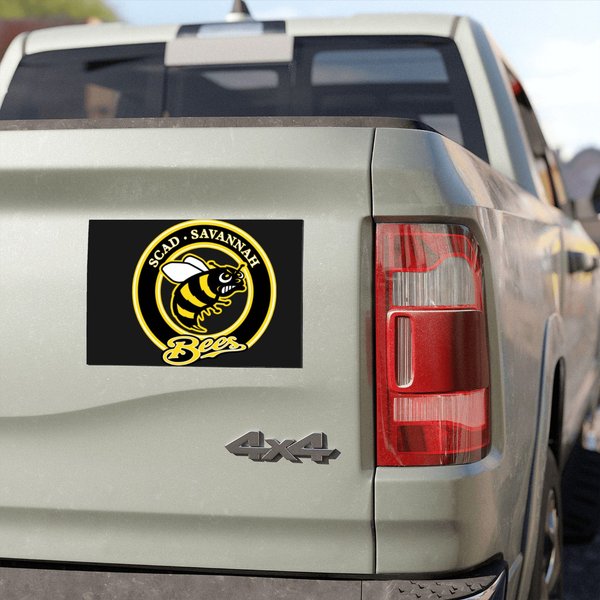 Scad Savannah Bees College Sport House Flags Car Magnets-image