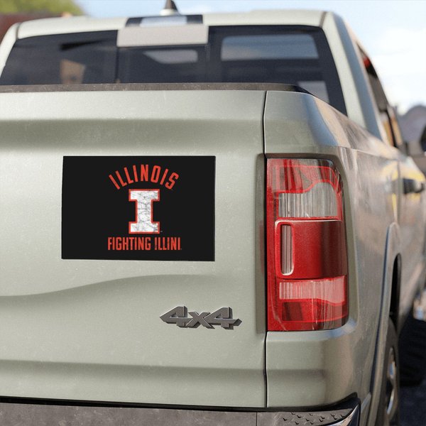 University Of Illinois Fighting Illini Large Car Magnets-image