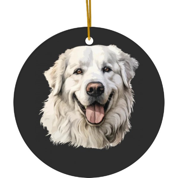 Great Pyrenees Dog, Ceramic Ornaments-image