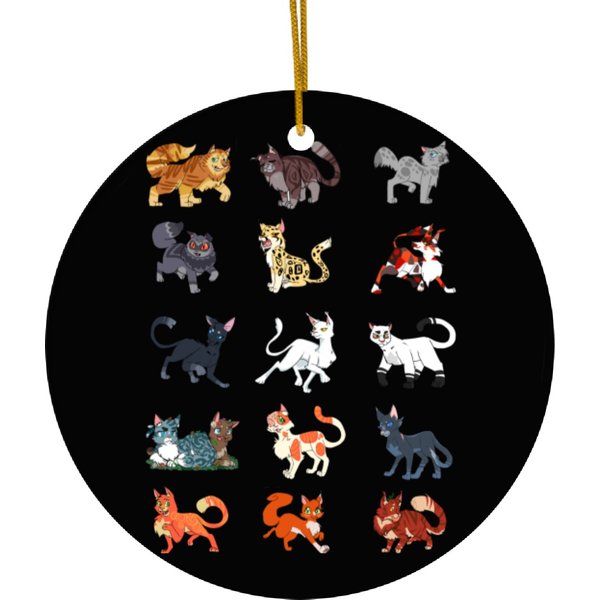 Warrior Cats Pattern 1 Ceramic Ornaments-image