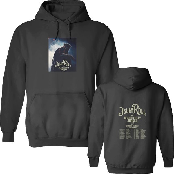 Jelly Roll Tour 2024, Graphic Double Sided Hoodies-image