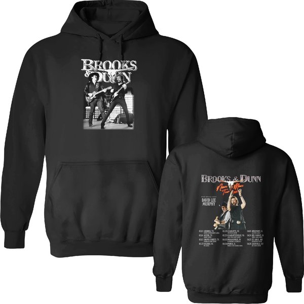 2025 Tour Brooks Dunn And Double Sided Hoodies Neon Moon Gift Double Sided Hoodies-image