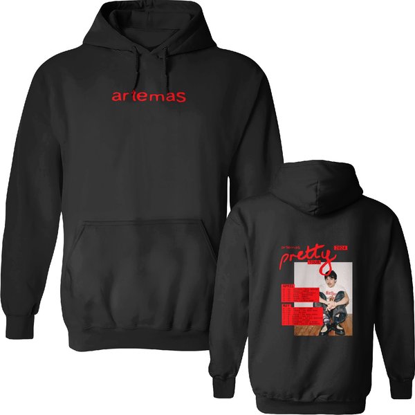 2 Sided Hoodie, Artemas Pretty 2024 Tour Hoodie, Shirt Us