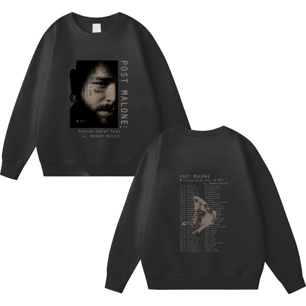 Post Malone Vintage Shirt, Post Malone Twelve Carat 2022 Tour Sweatshirt