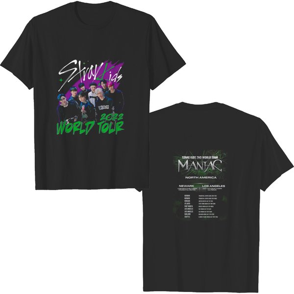 Stray Kids 2Nd World Tour Maniac T-Shirt,-image