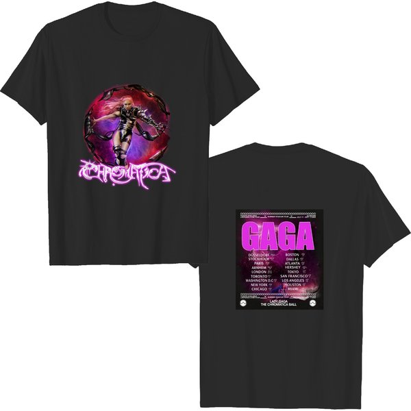 Gaga The Chromatica Ball Tour 2022 Vintage Double Sided T-Shirt-image
