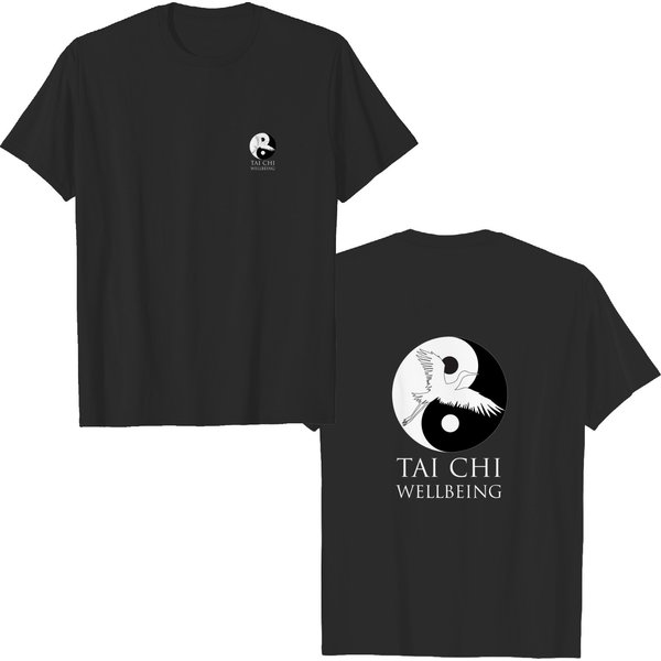 Tai Chi Wellbeing (Black And White Logo) - Tai Chi Wellbeing - T-Shirt-image