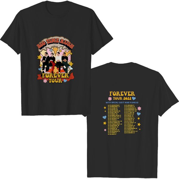 Vintage Big Time Rush Forever Tour 2022 Double Sided T-Shirt-image